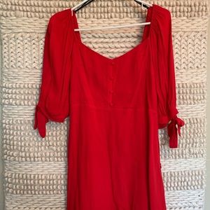 Forever 21 | Red Button Detail Dress - L